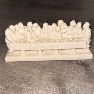Vintage The Last Supper Sculpture Jesus & The Chosen Disciples Roman Italy
